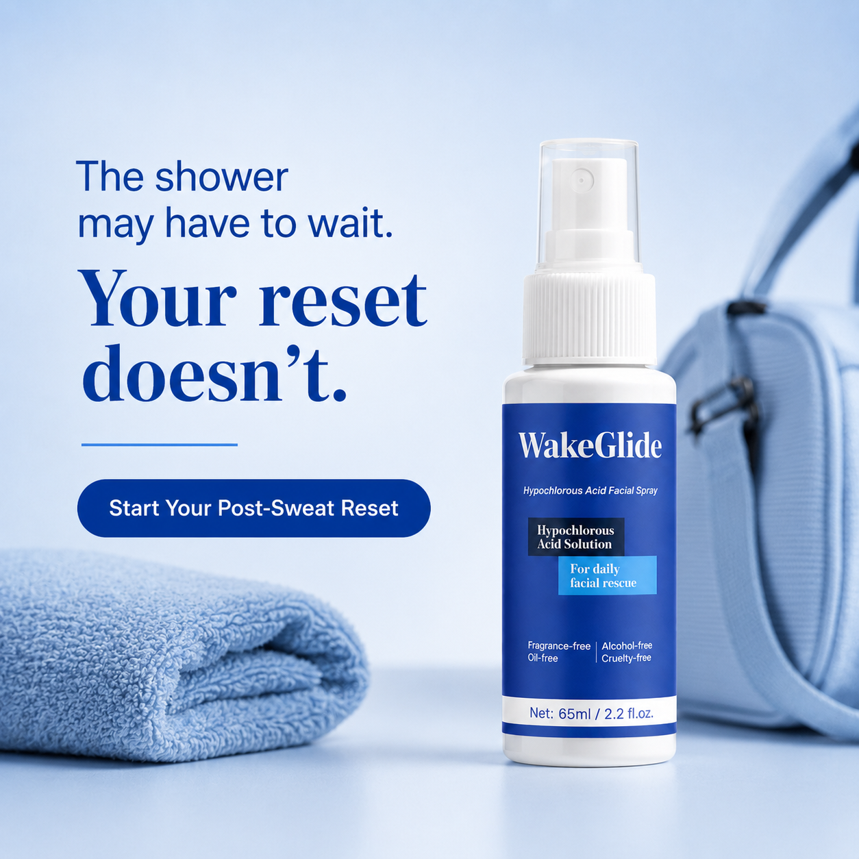 WakeGlide Post-Sweat Reset Spray