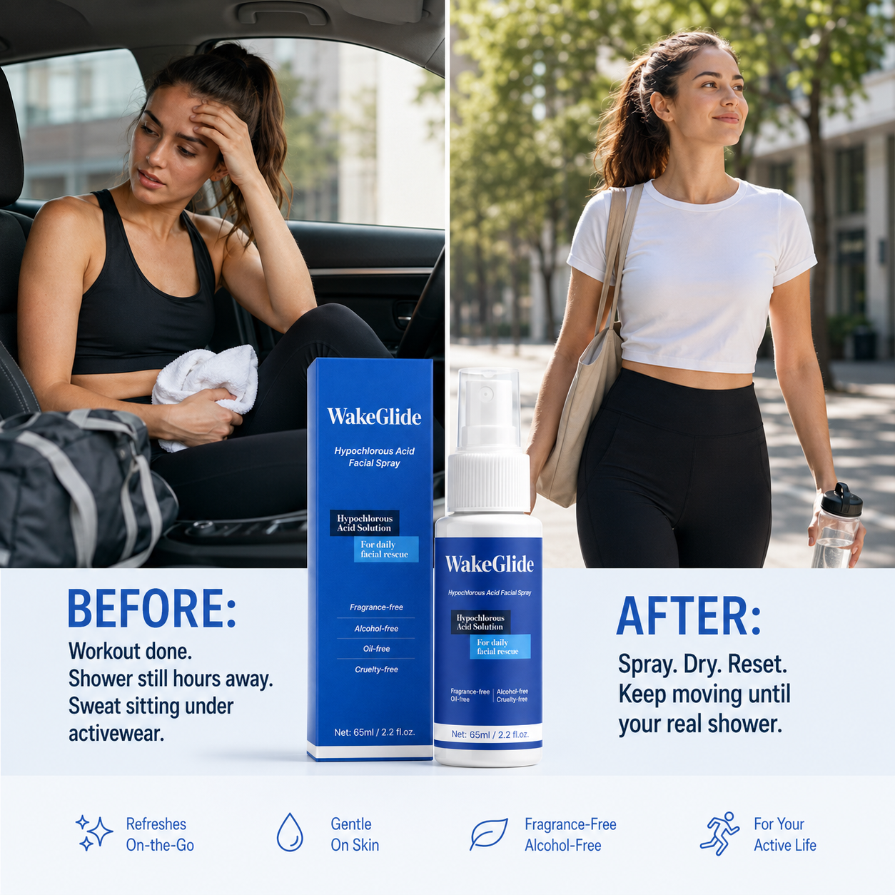 WakeGlide Post-Sweat Reset Spray